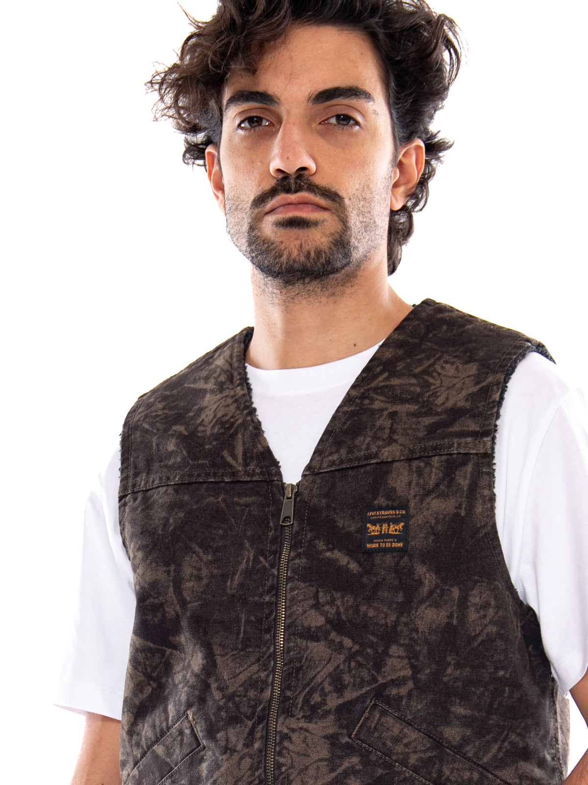 SARATOGA VEST RALEIGH CAMO DARK OLIVE PR - Gilet Uomo Multicolore 0083C 0001 LEVIS 