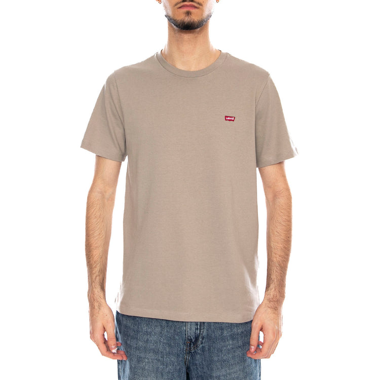 SS Original HM Tee - Vintage Khaki - Maglietta Girocollo Uomo Grigia 56605 0301 LEVIS 