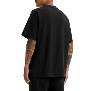 RED TAB VINTAGE TEE MINERAL BLACK GARMENT - Maglietta Girocollo Uomo Nera A0637 0001 LEVIS 