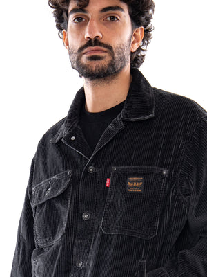 Levi's Sunrise Trucker Desert Palm Corduroy Black - Giacca Uomo Nera<BR/><BR/> A4820 0029 LEVIS 
