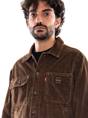 Levi's Sunrise Trucker Desert Palm Corduroy Brown - Giacca Uomo Marrone A4820 0030 LEVIS 