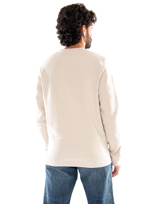 Lyle & Scott Crew Neck Brushback Sweatshirt Cove - Felpa Girocollo Uomo Beige Chiaro ML1131V W870 LYLE & SCOTT 