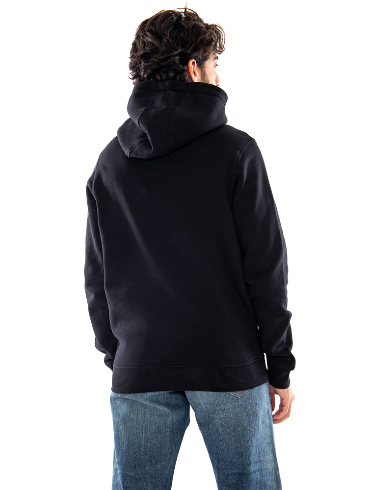 Lyle & Scott Brushed Back Hoodie Sweatshirt Jet Black - Felpa Uomo con Cappuccio Nera ML1139V Z865 LYLE & SCOTT 