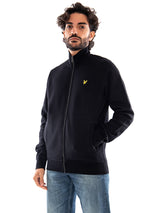 Lyle & Scott Brushback Full Zip Jet Black - Sweat Homme avec Zip Intégral Noir Homme LYLE & SCOTT