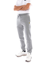 Lyle & Scott Slim Brush Back Sweatpant Mid Grey Marl - Pantalon de Jogging Homme Gris Chiné Homme LYLE & SCOTT