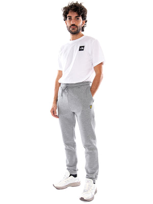 Lyle & Scott Slim Brush Back Sweatpant Mid Grey Marl - Pantaloni Tuta Uomo Grigio Mélange ML2150V T28 LYLE & SCOTT 
