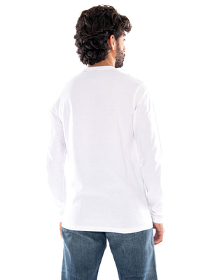 Lyle & Scott Plain L/S T-Shirt White - Maglietta Uomo a Maniche Lunghe Bianca TS512VOG 626 LYLE & SCOTT 