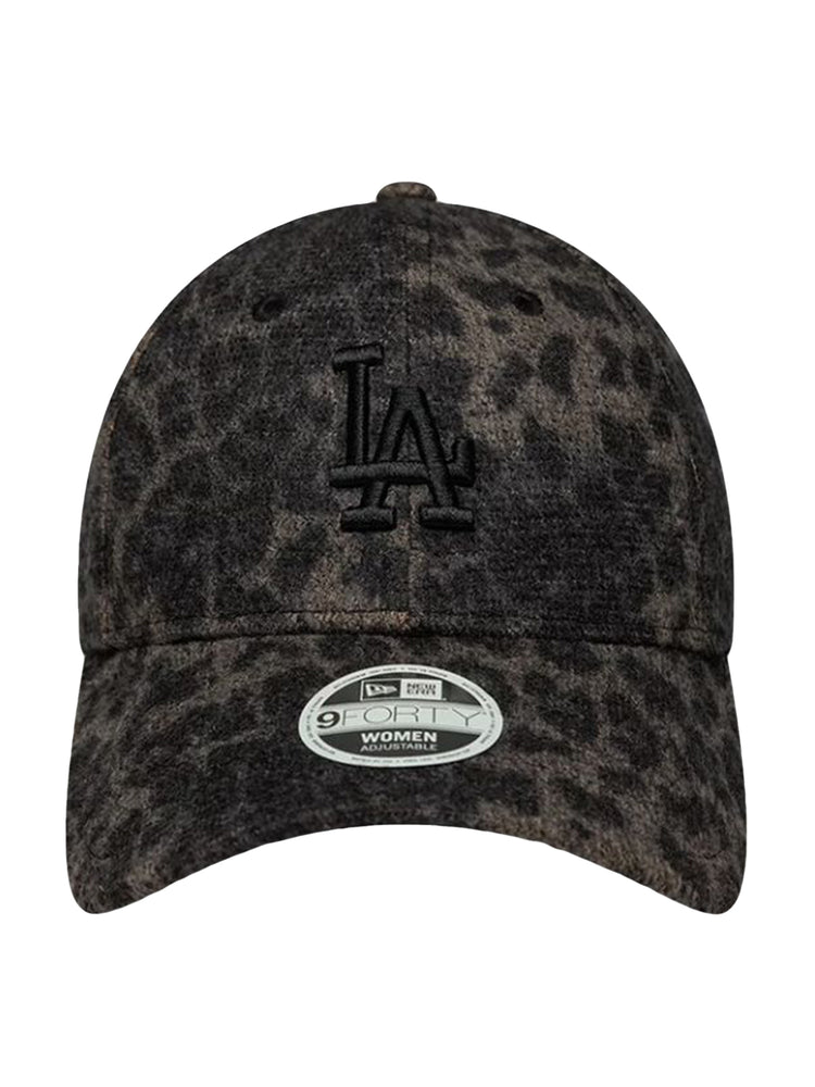 Female Cosy Leopard 9Forty® Los Angeles Dodgers Black - Cappellino Donna Nero<BR/><BR/> 60915728 BLK NEW ERA 