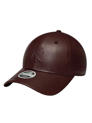 FEMALE DIAMANTE PU 9FORTY® MC NEW YORK YANKEES BORDEAUX - Cappellino con Visiera Bordeaux 60915834 FBG NEW ERA 