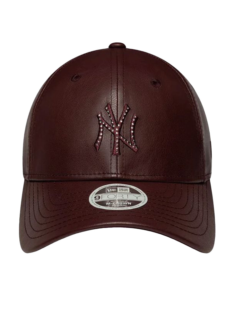 FEMALE DIAMANTE PU 9FORTY® MC NEW YORK YANKEES BORDEAUX - Cappellino con Visiera Bordeaux 60915834 FBG NEW ERA 