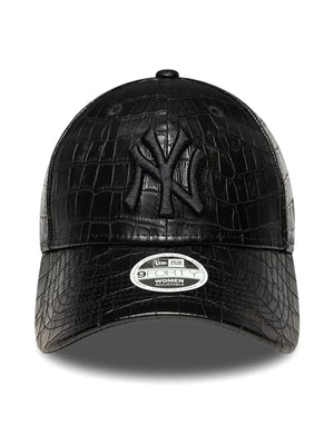 FEMALE PATTERN PU 9FORTY® NEW YORK YANKEES BLACK - Cappellino con Visiera Nero 60915860 BLK NEW ERA 