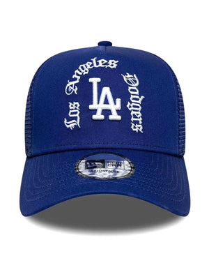 WORDMARK TRUCKER LOS ANGELES DODGERS BLUE - Cappellino con Visiera Blu 60915920 DRY NEW ERA 