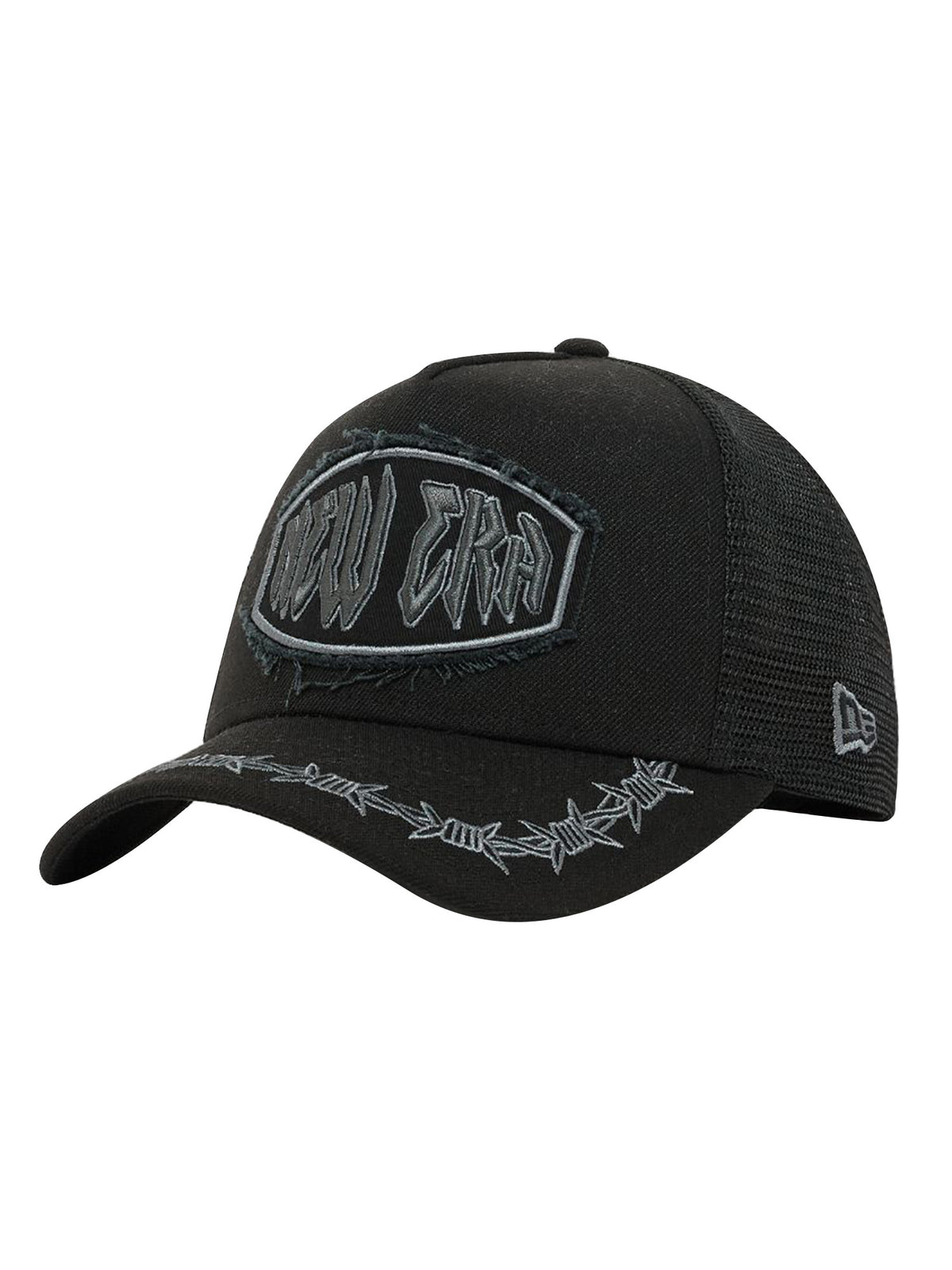 DISTRESSED PATCH E-FRAME BLACK - Cappellino con Visiera Nero 60915945 BLK NEW ERA 
