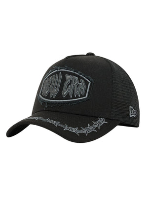 DISTRESSED PATCH E-FRAME BLACK - Cappellino con Visiera Nero 60915945 BLK NEW ERA 