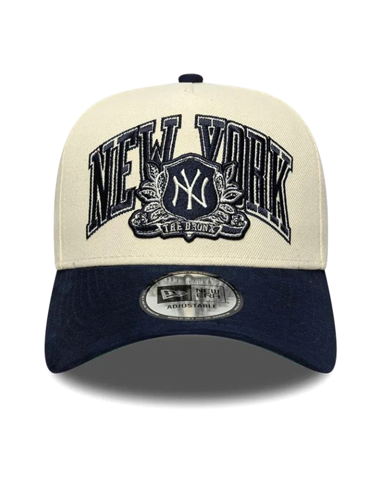WORDMARK SUEDE E-FRAME NEW YORK YANKEES LIGHT TAN / NAVY - Cappellino con Visiera Beige 60915950 LTCNVY NEW ERA 