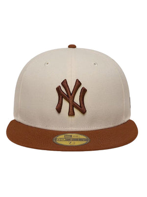COLOUR BLOCK LEAGUE ESSENTIAL 59FIFTY® NY BEIGE - Cappellino con Visiera New Era Beige 60951074 LTCDAU NEW ERA 
