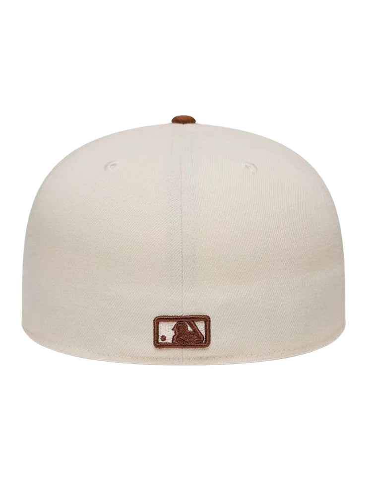 COLOUR BLOCK LEAGUE ESSENTIAL 59FIFTY® NY BEIGE - Cappellino con Visiera New Era Beige 60951074 LTCDAU NEW ERA 