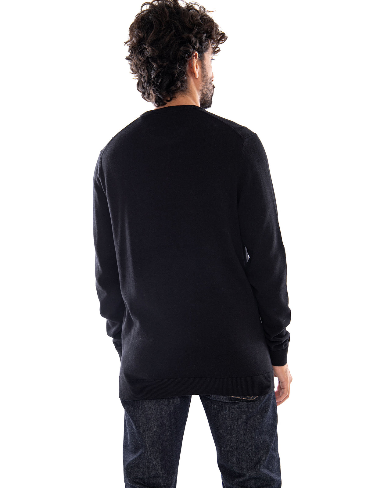 Only & Sons Onsalex Reg 12 Crew Knit NOOS Black - Maglione Uomo Nero<BR/><BR/> 22015975 3279412 ONLY & SONS 