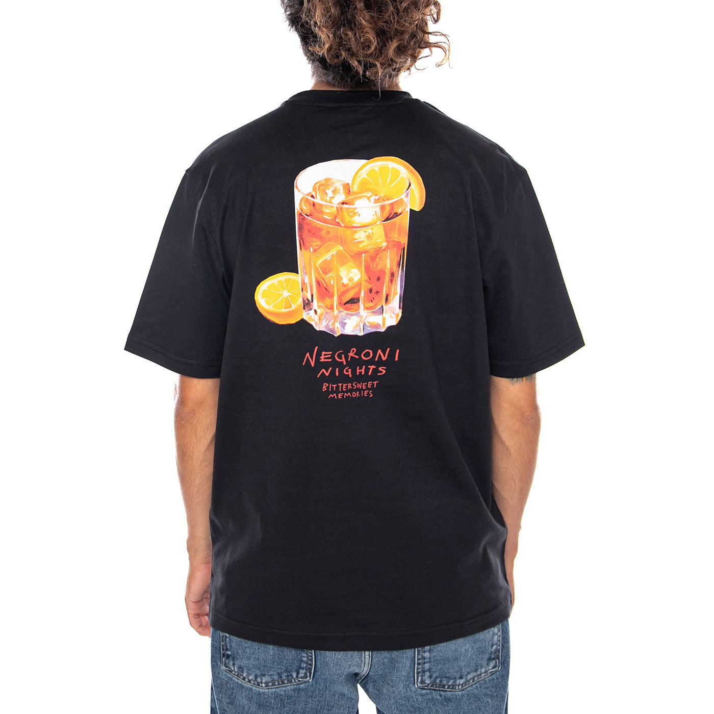 ONSSPRITZ ITALY RLX SS TEE BLACK SPRITZ CLUB - Maglietta Girocollo Uomo Nera 22034398 4784932 ONLY & SONS 