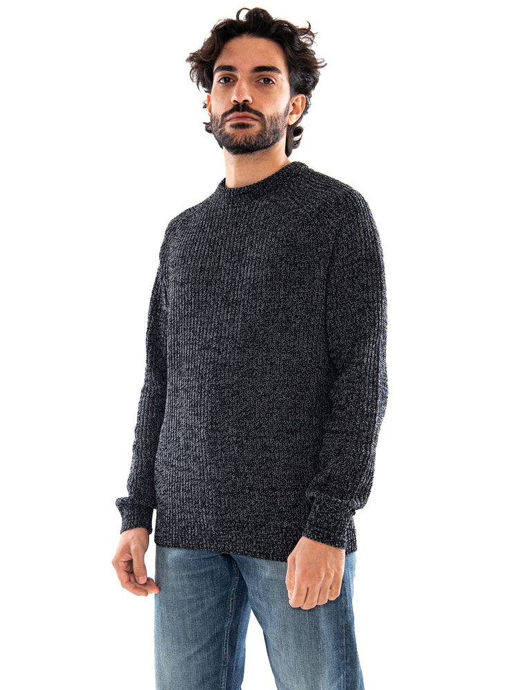 Only & Sons ONSJOIN RLX LS Raglan Knit Black Gray Pinstripe - Maglione Uomo Nero e Grigio 22034670 4802042 ONLY & SONS 