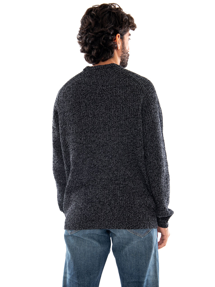 Only & Sons ONSJOIN RLX LS Raglan Knit Black Gray Pinstripe - Maglione Uomo Nero e Grigio 22034670 4802042 ONLY & SONS 
