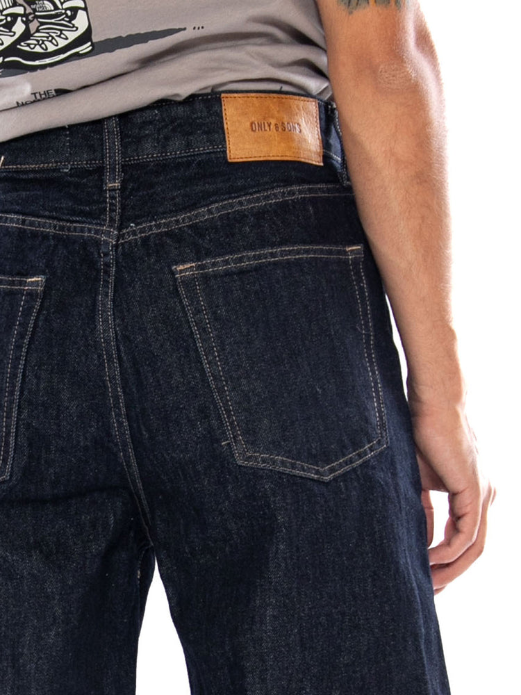 Only & Sons ONSFADE Loose DB Rinse 6440 AZ9 DNM NOOS - Jeans Uomo Blu Scuro 22036440 4887116 ONLY & SONS 