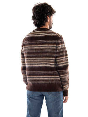 Only & Sons Onsaiden RLX LS Crew Knit Coffee Bean Silver Lining - Maglia Uomo Marrone e Grigia<BR/><BR/> 22039405 5101984 ONLY & SONS 