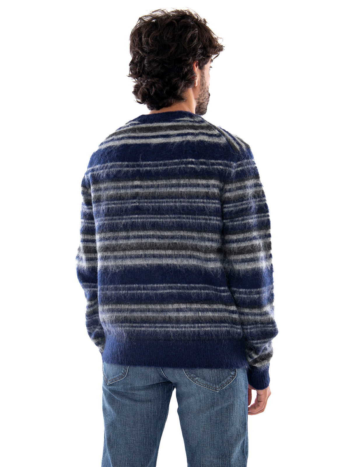 Only & Sons Onsaiden RLX LS Crew Knit Ocean Cavern Ghost Gray - Maglia Uomo Blu e Grigia 22039405 5101985 ONLY & SONS 