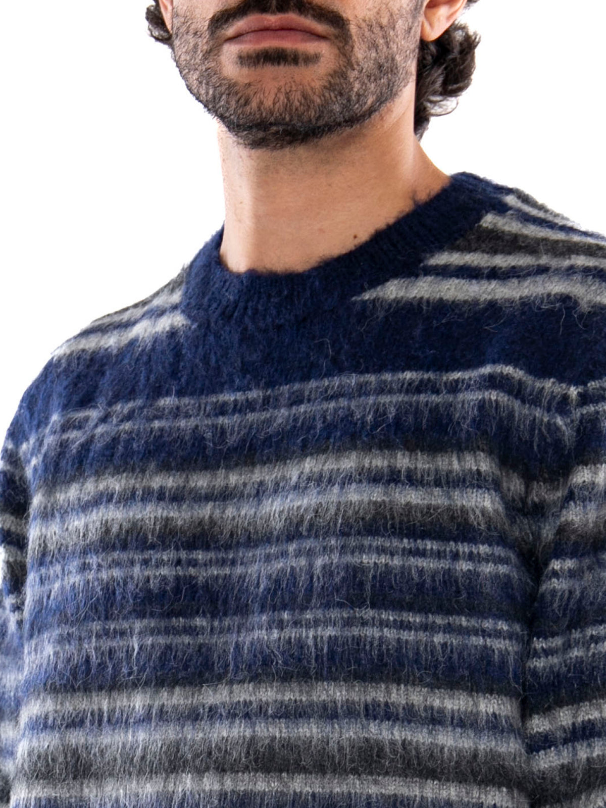 Only & Sons Onsaiden RLX LS Crew Knit Ocean Cavern Ghost Gray - Maglia Uomo Blu e Grigia 22039405 5101985 ONLY & SONS 