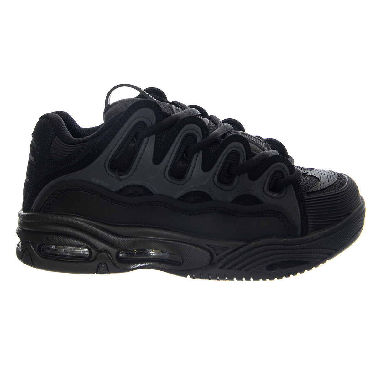 D3 2001 (25th) Footwear Black/Black/Black - Scarpe Stringate Uomo Nera 1141 OS001236 OSIRIS 