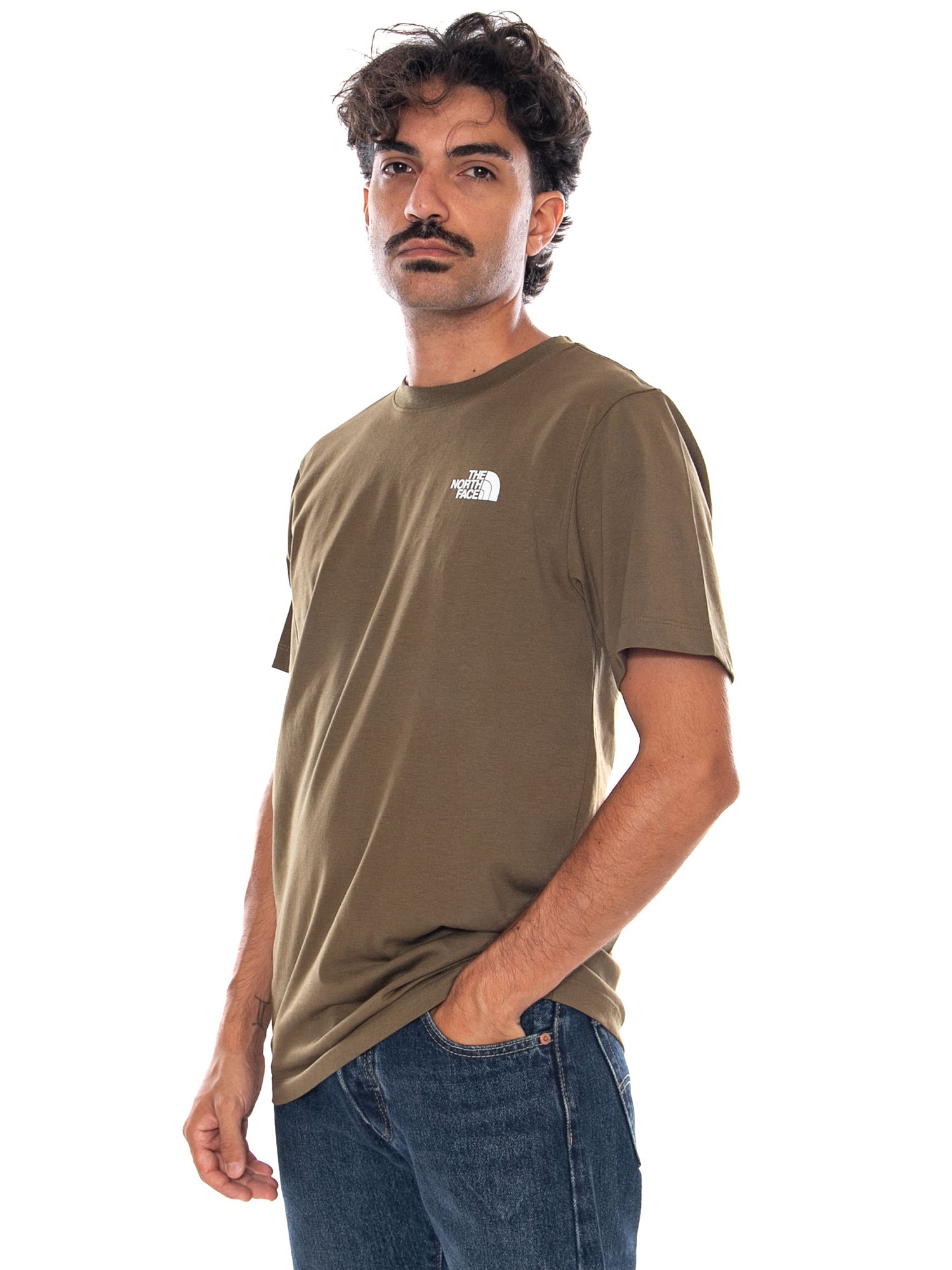 THE NORTH FACE M EVO BOX NSE REG SS T CARAWAY SEE - Maglietta Girocollo Uomo Verde NF0A8B6K 2EK1 THE NORTH FACE 