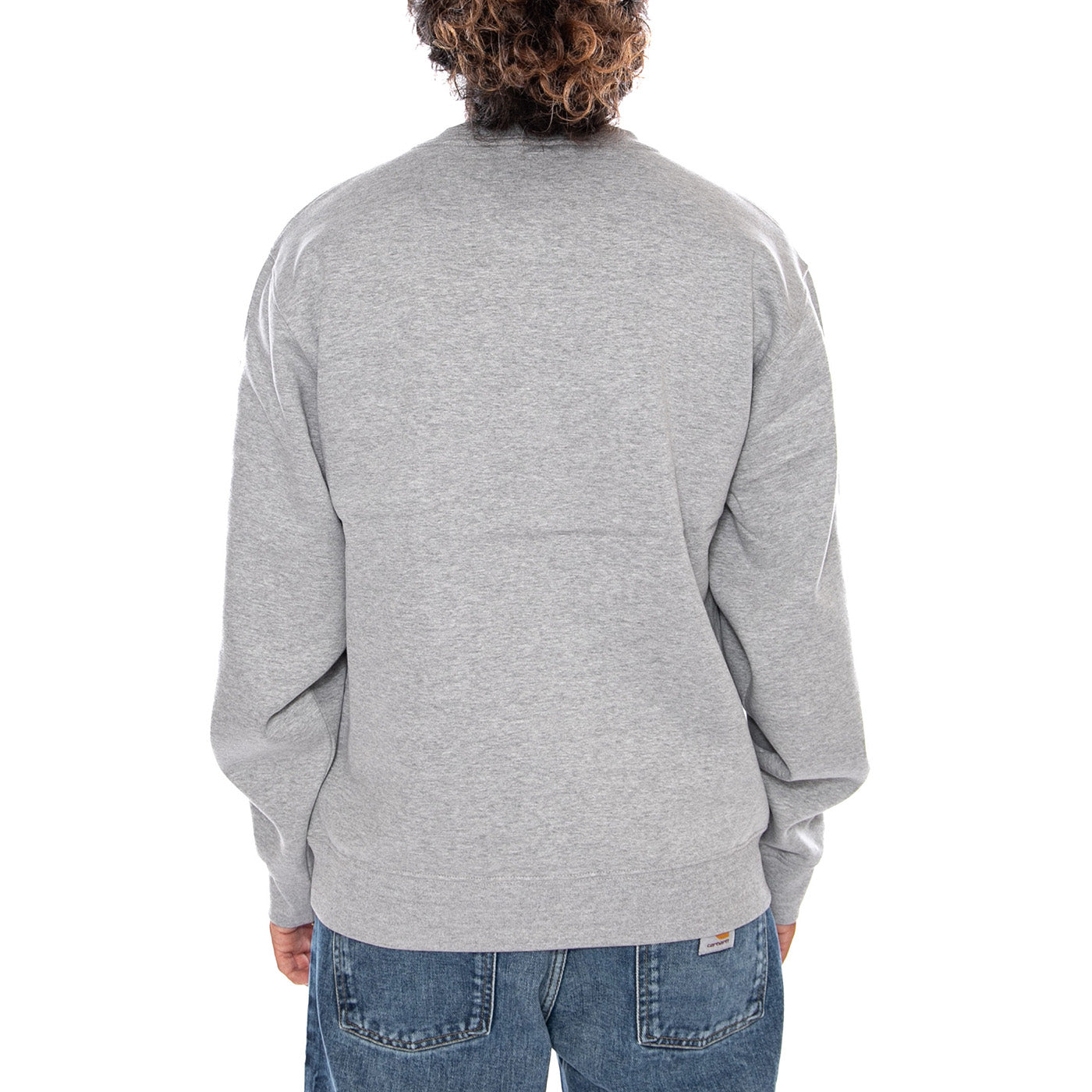 M ESS SD RLX CREW TNF PALE GREY - Felpa Girocollo Uomo Grigia NF0A8DP7 CQO1 THE NORTH FACE 
