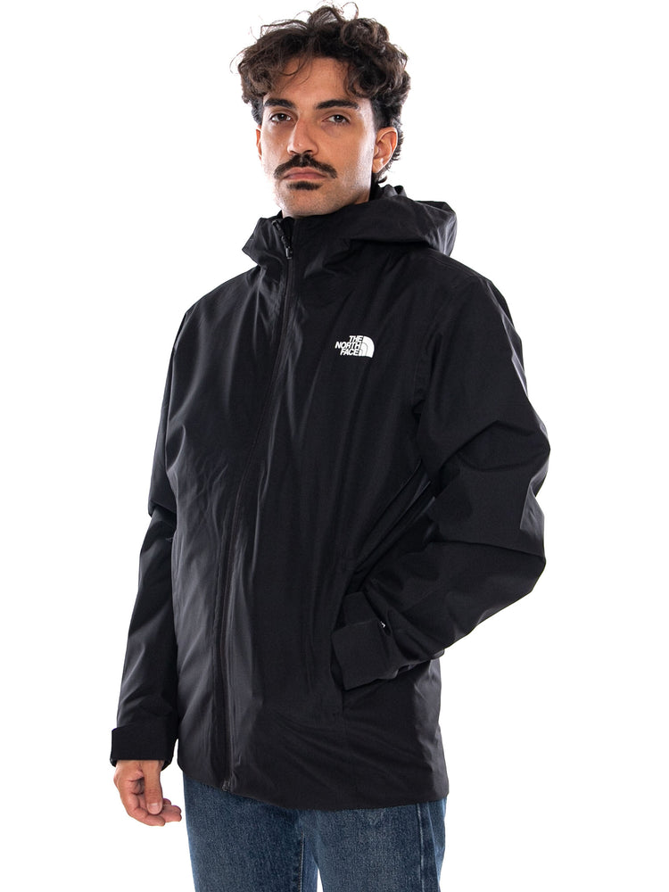 THE NORTH FACE M QUEST TRICLIMATE TNF BLACK - Giacca con Cappuccio e Zip Uomo Nera NF0A8G0S JK31 THE NORTH FACE 