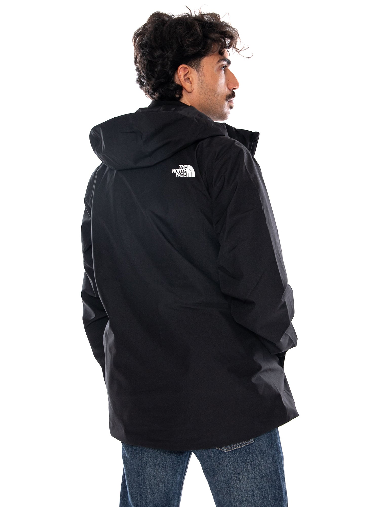 THE NORTH FACE M QUEST TRICLIMATE TNF BLACK - Giacca con Cappuccio e Zip Uomo Nera NF0A8G0S JK31 THE NORTH FACE 