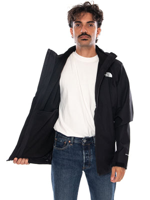 THE NORTH FACE M QUEST TRICLIMATE TNF BLACK - Giacca con Cappuccio e Zip Uomo Nera NF0A8G0S JK31 THE NORTH FACE 