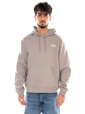 U HOODIE RELAXED STONE SLAB - Felpa con Cappuccio Uomo Grigia NF0A8JA7 2MB1 THE NORTH FACE 