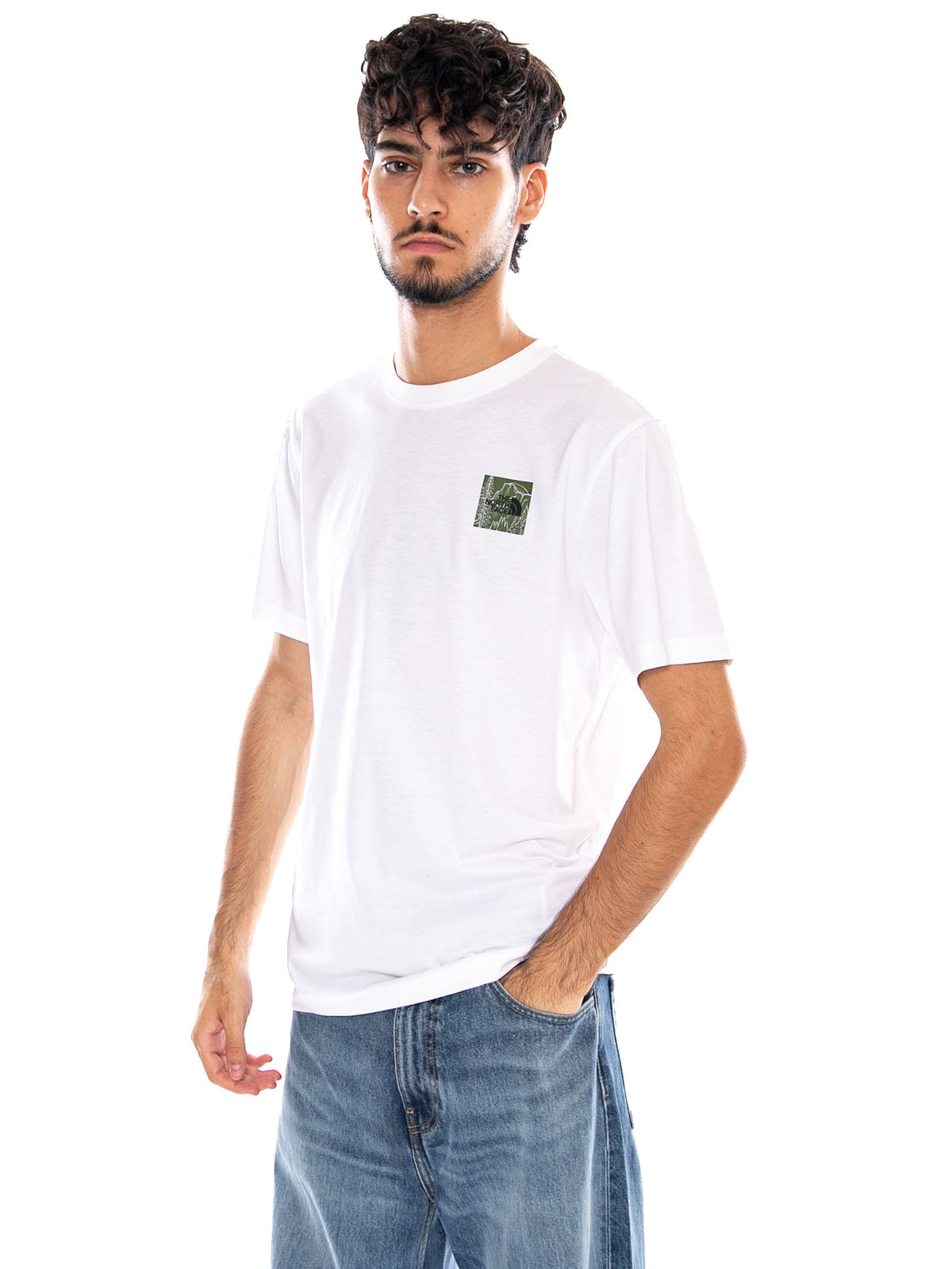 M MONTE REG SS TEE TNF WHITE - Maglietta Girocollo Uomo Bianca NF0A8JAV FN41 THE NORTH FACE 