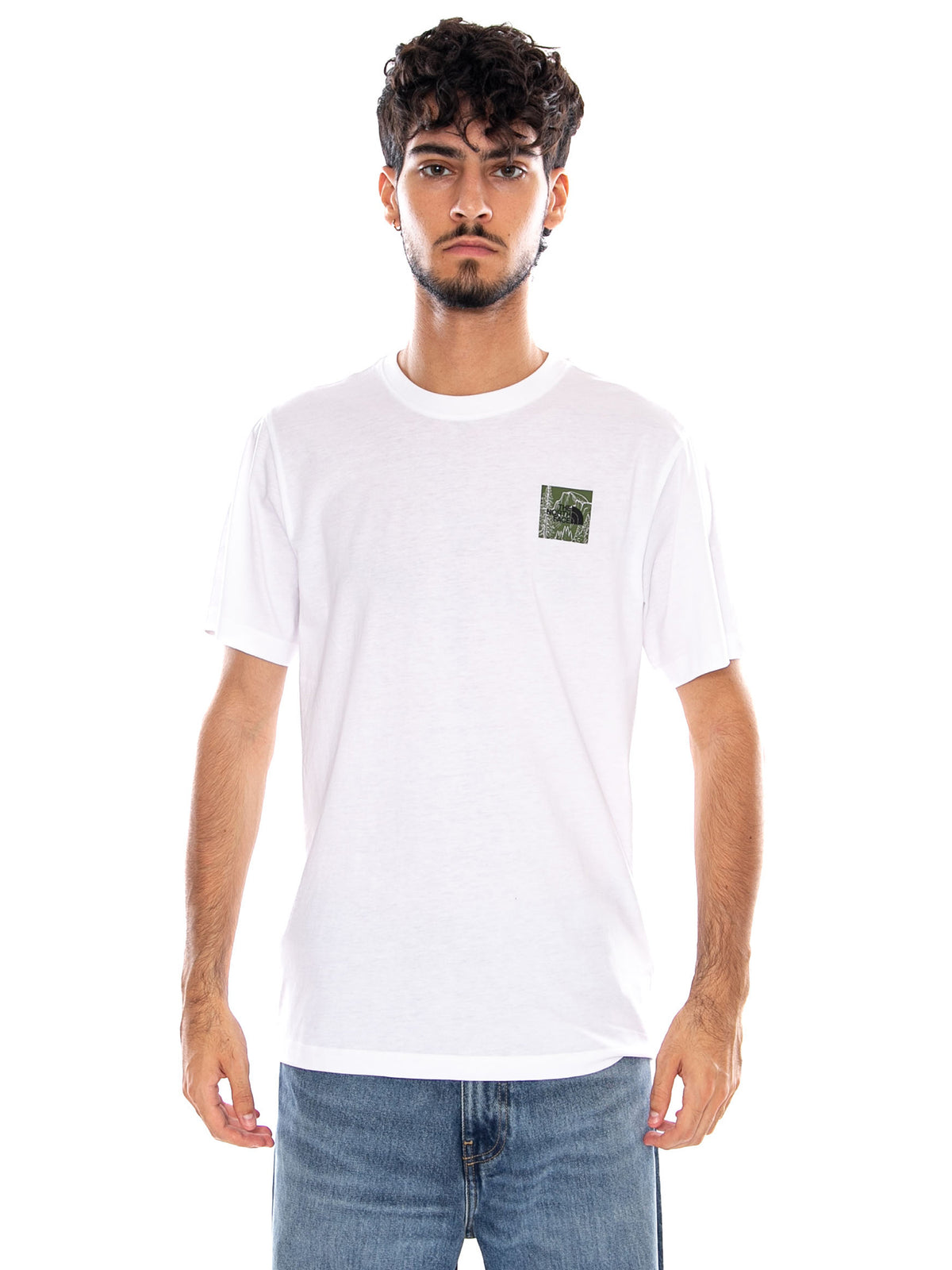 M MONTE REG SS TEE TNF WHITE - Maglietta Girocollo Uomo Bianca NF0A8JAV FN41 THE NORTH FACE 