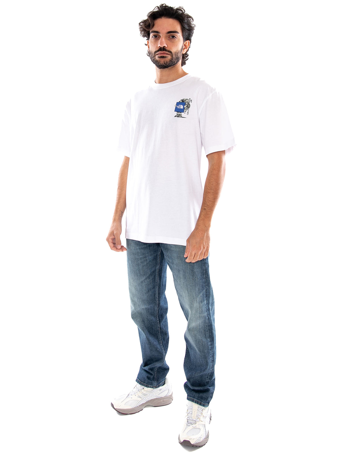 The North Face Gear Up Get Out Relaxed NF0A8JB4FN41 - Maglietta Uomo Bianca NF0A8JB4 FN41 THE NORTH FACE 