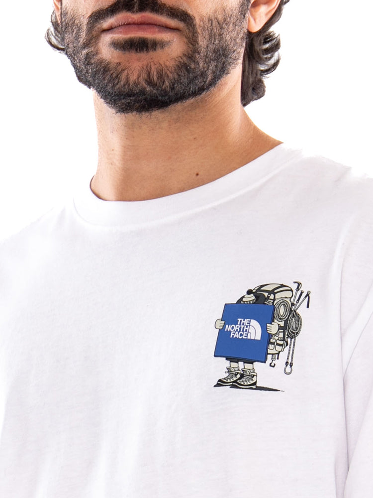 The North Face Gear Up Get Out Relaxed NF0A8JB4FN41 - Maglietta Uomo Bianca NF0A8JB4 FN41 THE NORTH FACE 