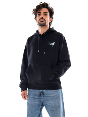 U OFF PISTE EMBRO RLX HOODIE-GRAPHIC TNF BLACK - Felpa con Cappuccio Uomo Nera NF0A8JPN JK31 THE NORTH FACE 