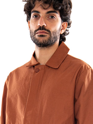 Thinking MU Daniel Tierra - Camicia Uomo Marrone<BR/><BR/> MSH00269 TRA THINKING MU 