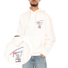TJM RLX SIGNATURE HDIE EXT ANCIENT WHITE - Felpa con Cappuccio Uomo Bianca DM0DM23129 YBH TOMMY HILFIGER 