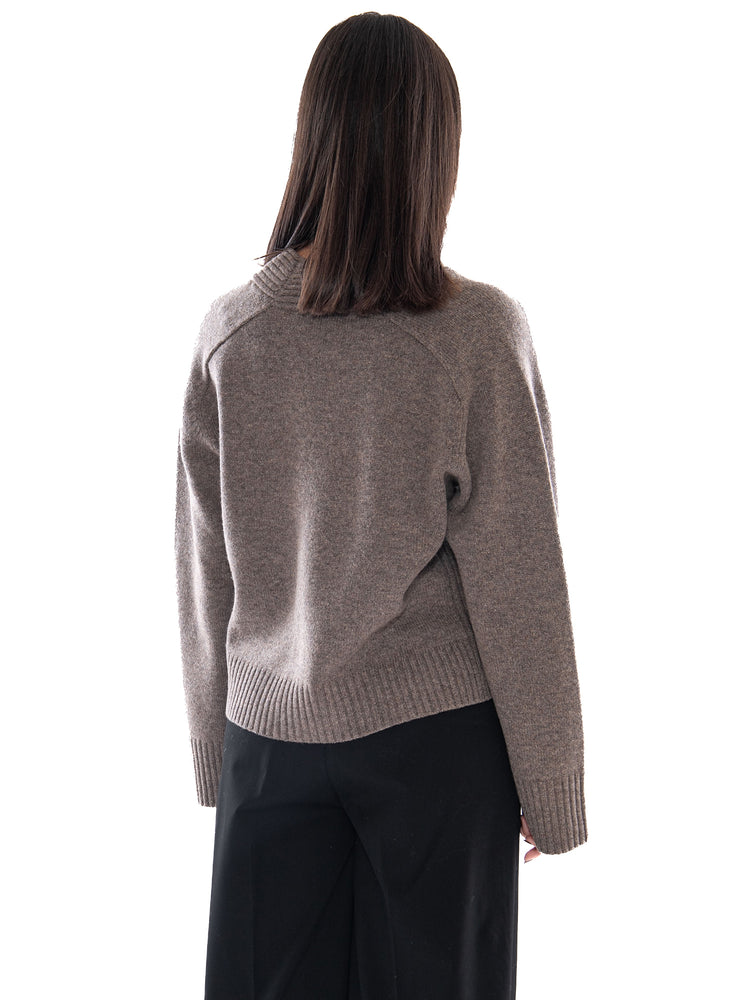 Tommy Hilfiger Soft Wool V-NK Cardigan Buttons Hot Coco Heather - Cardigan Donna Marrone WW0WW52367 HH9 TOMMY HILFIGER 
