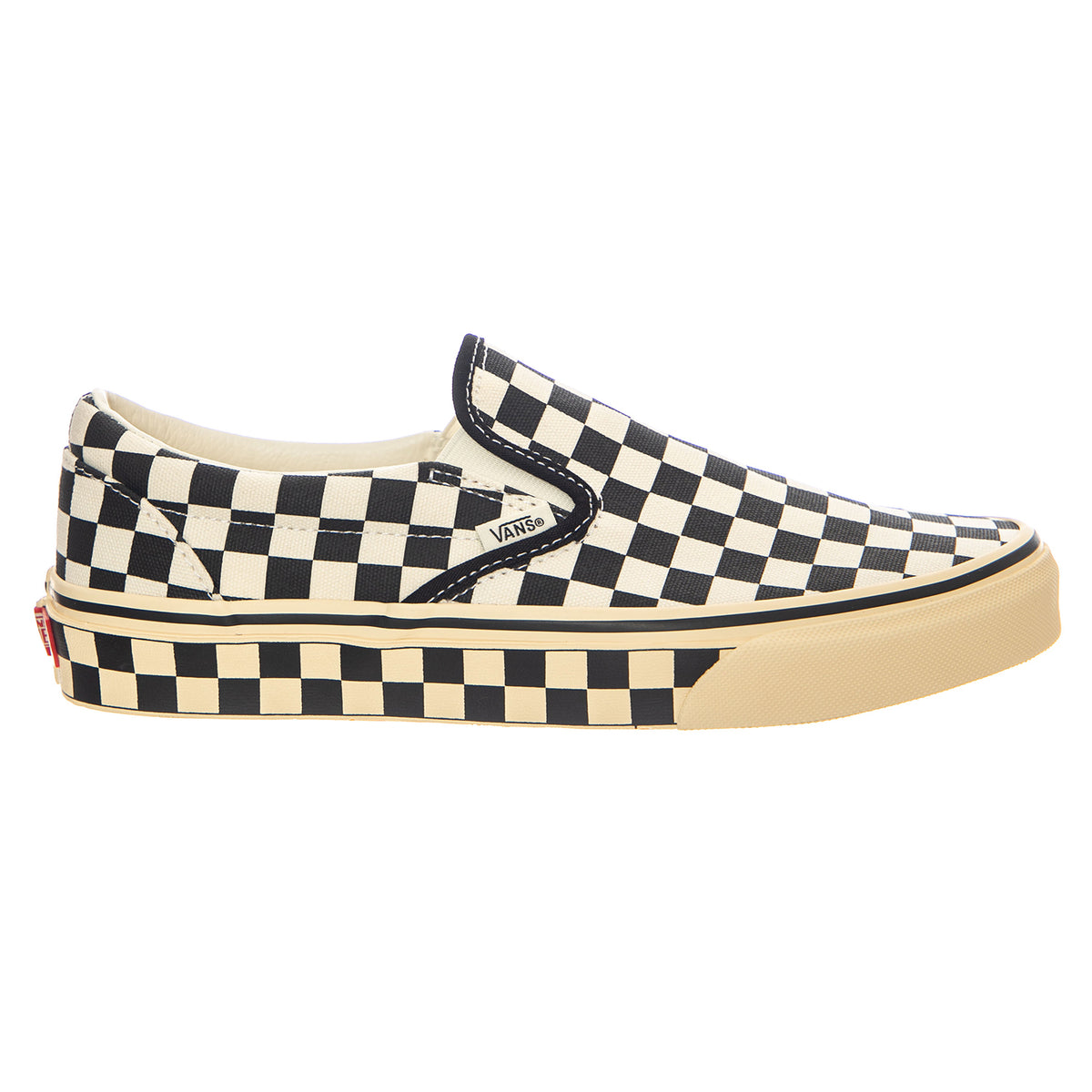 CLASSIC SLIP-ON CHBD BLACK / MARSHMALLOW - Scarpe Slip-On Uomo Nere VN000DAH 1KP1 VANS 
