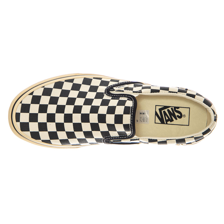 CLASSIC SLIP-ON CHBD BLACK / MARSHMALLOW - Scarpe Slip-On Uomo Nere VN000DAH 1KP1 VANS 