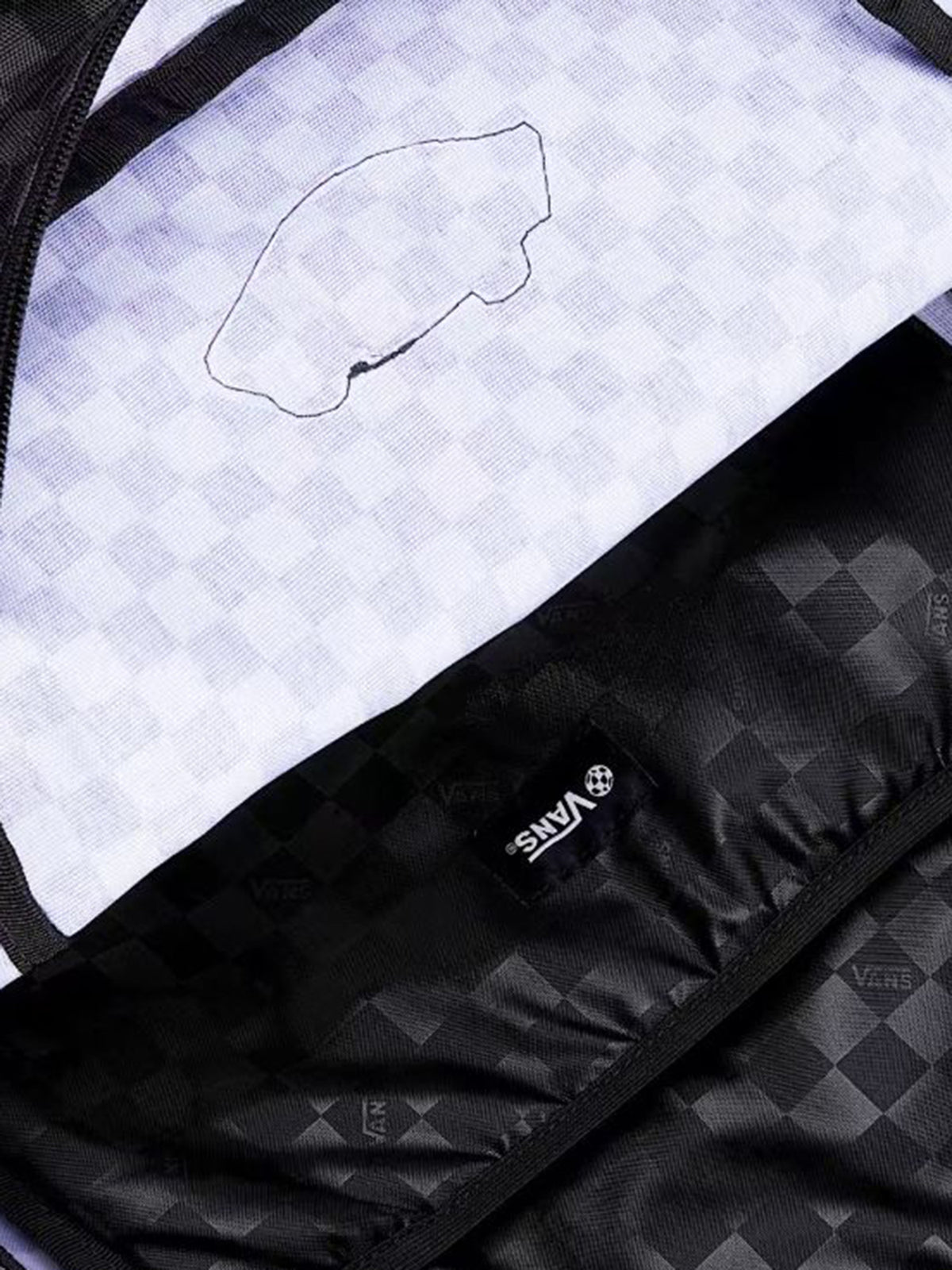OLD SKOOL GROM CHECK BACKPACK BLACK / CHARCOAL - Zaino Multicolore VN000J3K BA51 VANS 