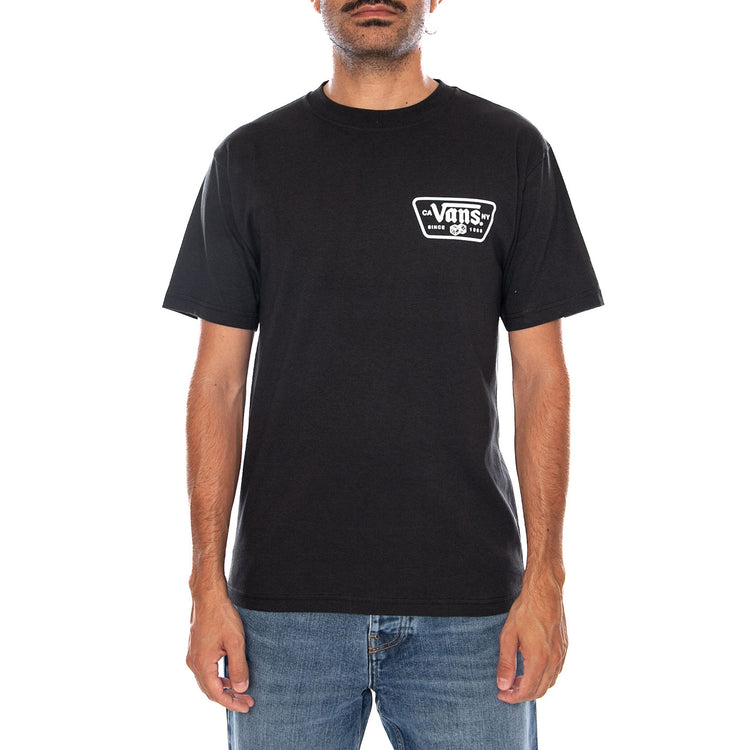 KNU PATCH SS TEE BLACK - Maglietta Girocollo Uomo Nera VN000WU8 BLK1 VANS 