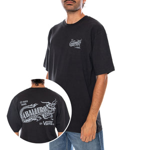 CABALLERO SS TEE - Maglietta Girocollo Uomo Nera VN000XHB BLK1 VANS 