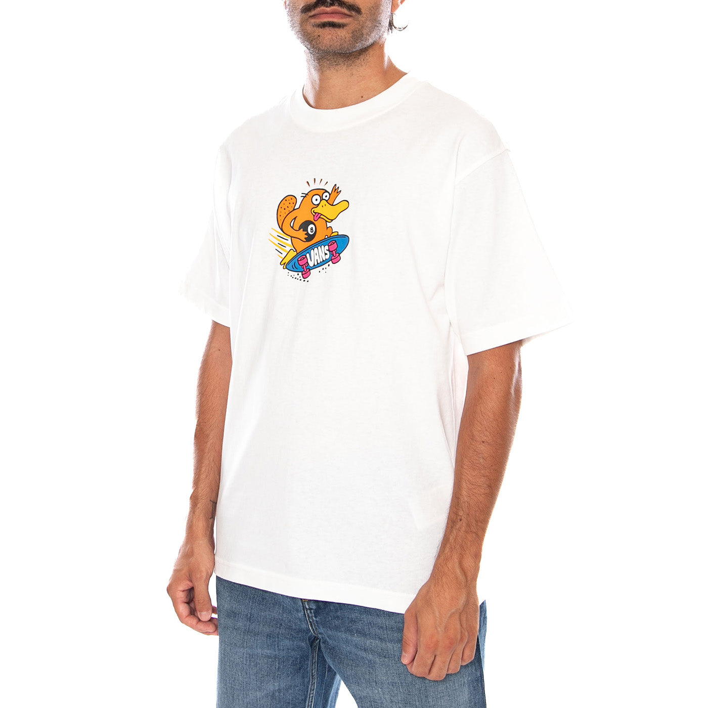 BOONDABURA SS TEE WHITE - Maglietta Girocollo Uomo Bianca VN0010FR WHT1 VANS 